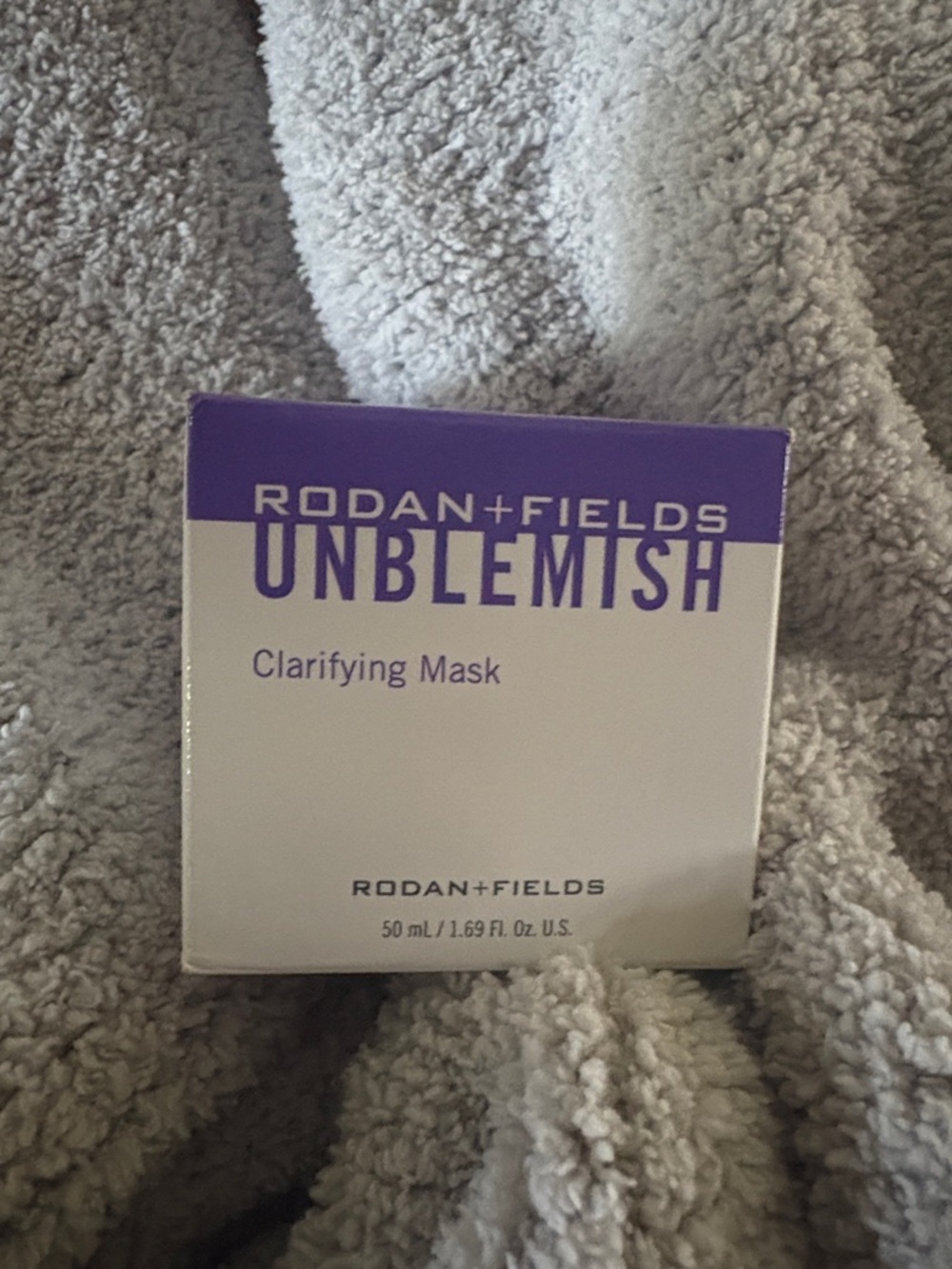 Rodan + Fields Clarifying Mask in Purple & White Packaging